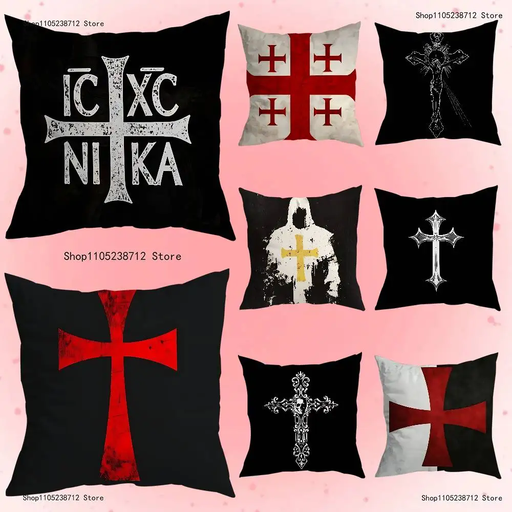 

Jerusalem Cross Pillowcase Pillowslip Cushion Plush Boys Girls Cartoon Anime Kawaii Decoration Kids Birthday Cute Gifts
