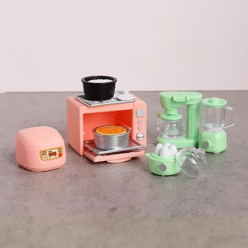 

1 Set Pretend Bread For Doll Accessories New 1/12 Scale Miniature Dollhouse Food Electronic Oven Rice Cooker Model