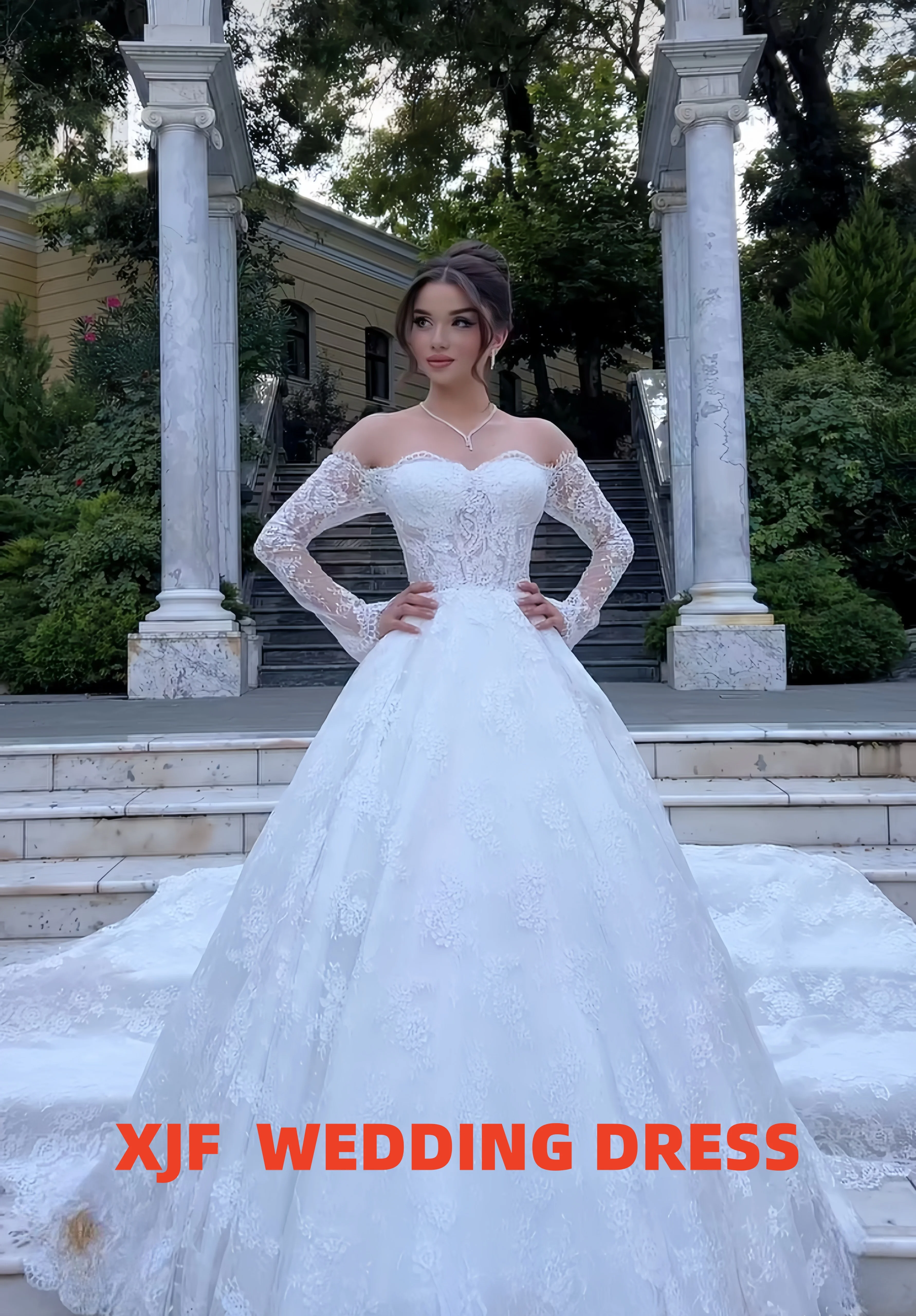 Robe De mariée trapèze Vintage, épaules dénudées, personnalisée, avec des Appliques en dentelle, glamour, dos nu