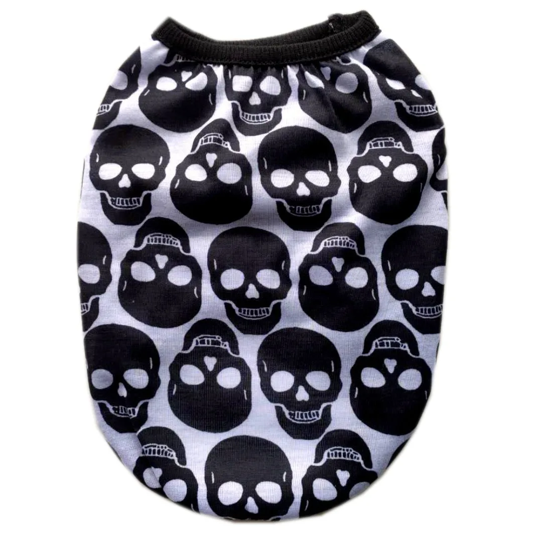 Pet Supplies Clothing Hoodies Skull Head Dog Clothing Vest Personalized Trend Comfortable Polyester Material Pumpkin Vest