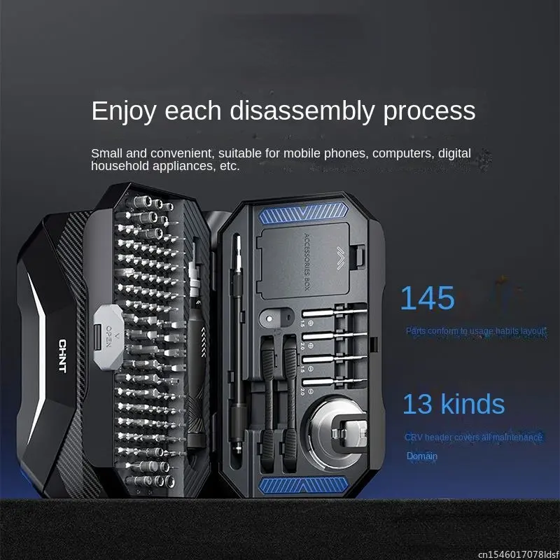 Imagem -05 - Xiaomi Chnt Precision Magnetic Screwdriver Grupo Parafuso Driver Tool Bits para Switch Phone Repair Tools Professional 145 em 1