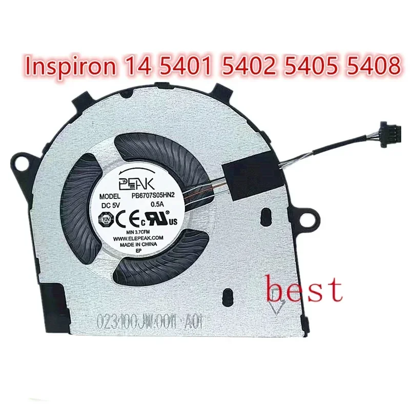 New Original Laptop CPU Cooling Fan For Dell Inspiron vutro 5401 5402 5405 5408 5409 Fan 0R6YTH R6YTH 023.100JW.0001