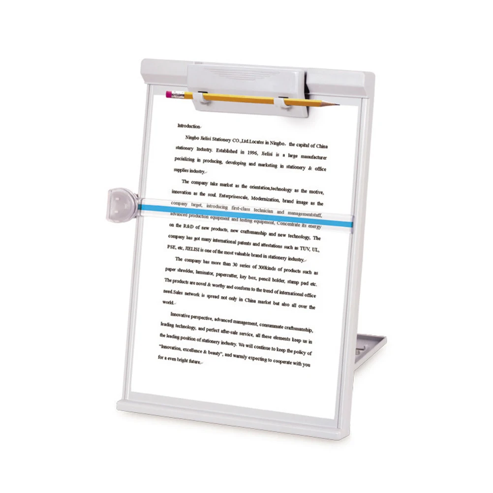 

Computer Document Rack Book Shelf Adjustable Page Holders for Reading