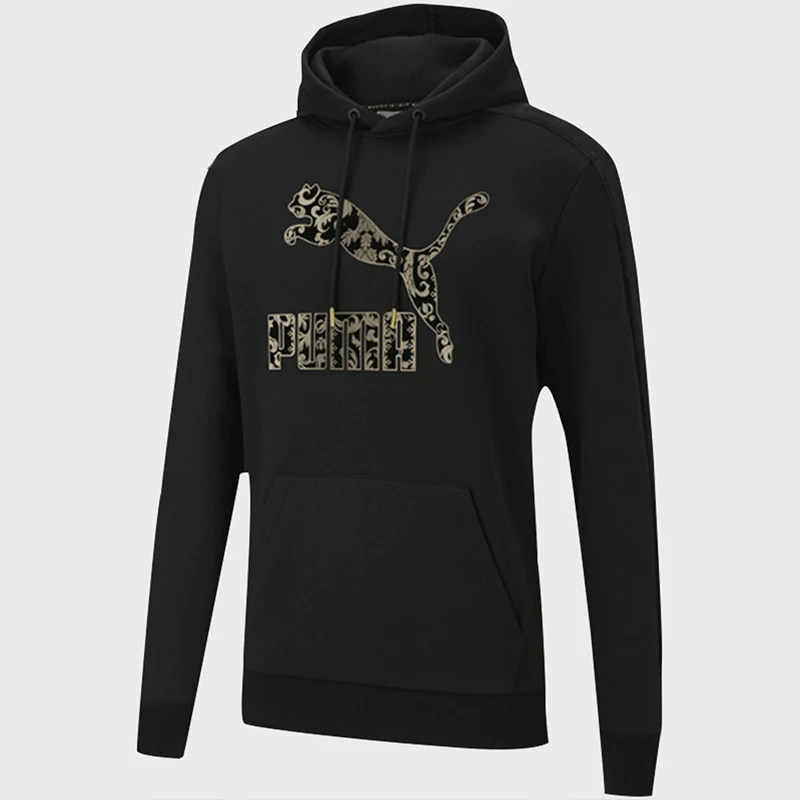 

Оригинальная осенняя мужская толстовка с капюшоном Puma с золотым логотипом 530304-01