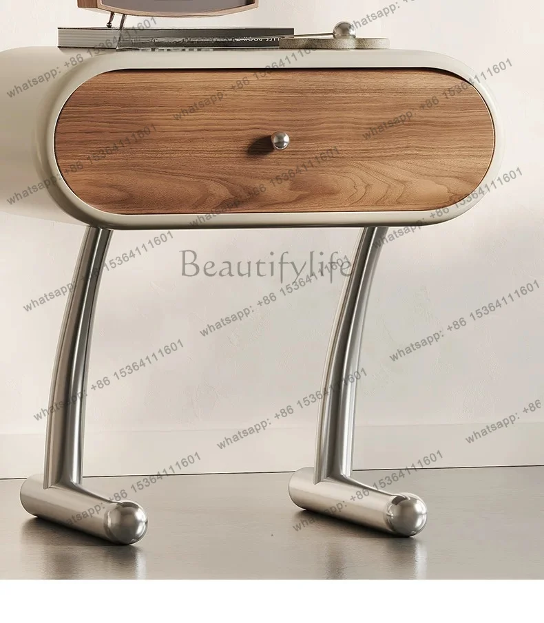 

Italian bedside table master bedroom spot high-end designer storage locker