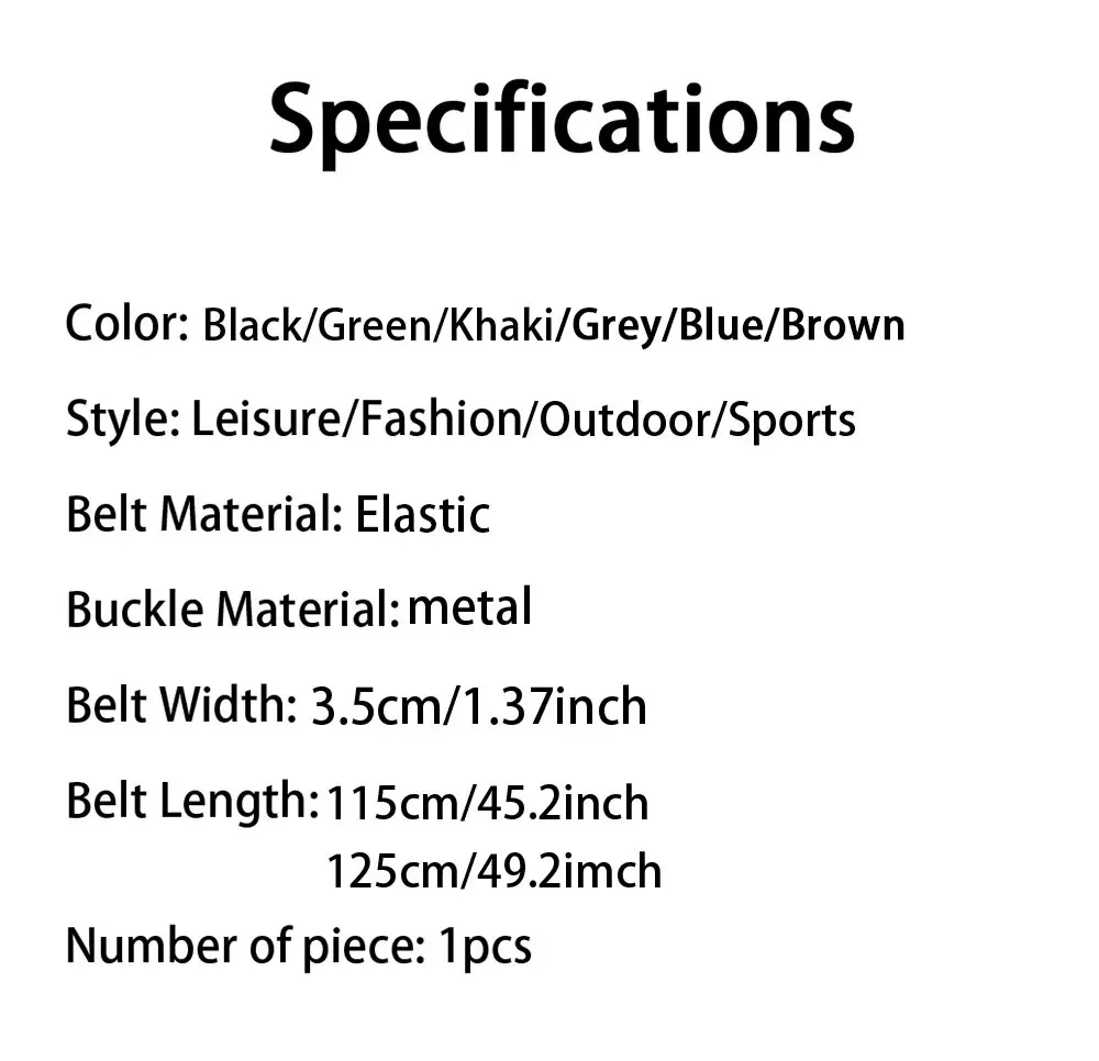 Herrengürtel Nylon Taktischer Gürtel Metallschnalle Gewebter elastischer Gürtel Outdoor-Training mit Hosen Jeansgürtel Freizeit Gewebte Gürtel Unisex – Detail 1
