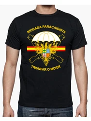 Triunfar O Morir. Spanish Paratroopers Brigade T-Shirt 100% Cotton O-Neck Summer Short Sleeve Casual Mens T-shirt Size S-3XL