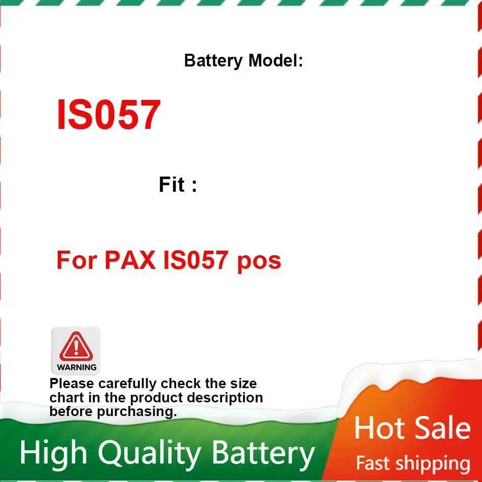 

Сменный аккумулятор 1900 мАч, новая быстрая доставка, аккумулятор PAX IS057 3,7 В, 1900 мАч, IS057 Pos, гарантия + трек НЕТ