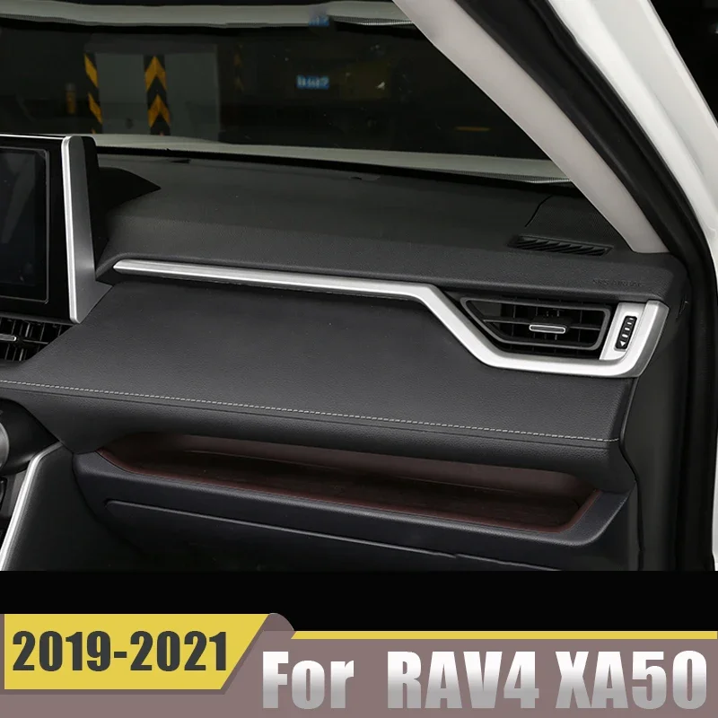 Car Accessories For Toyota Rav4 2019 2020 2021 2022 2023 Xa50 Center Console Air Condition Ac Vent Outlet Trims Strips Adornment