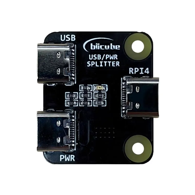 USB Power Distributor Splitter for  Raspberry Pi BliKVM and PiKVM Development Board for Remote Control Overtip Server