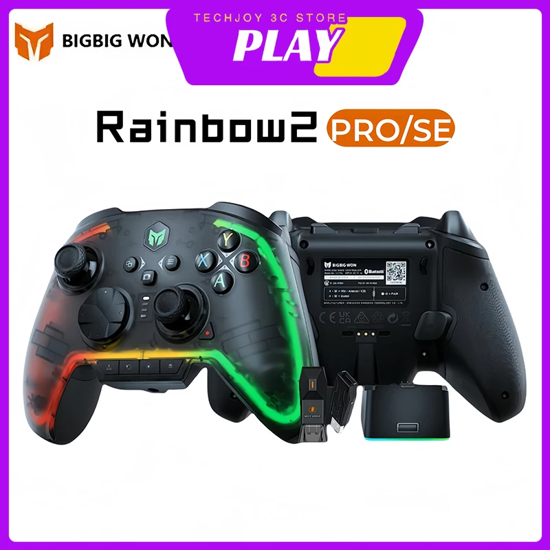 

Игровой контроллер BIGBIG WON Rainbow 2Pro/SE, беспроводной Bluetooth Gampad для ПК/Nintendo Switch/ANDROID/IOS, аксессуар для переключателя телефонов