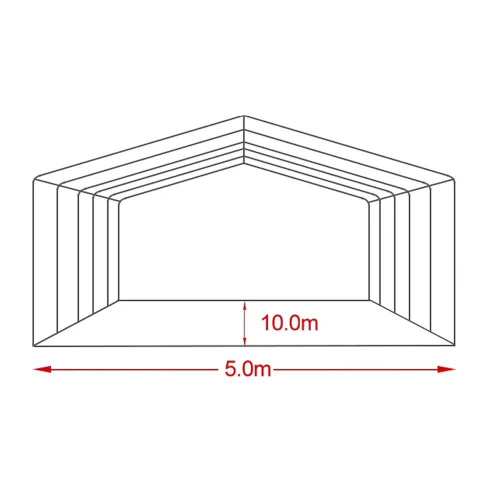 #Outdoor Customized Large 5x10m PVC Fabric Galvanized Frame White Events Marquee Wedding Party Tent for Sale - view 4