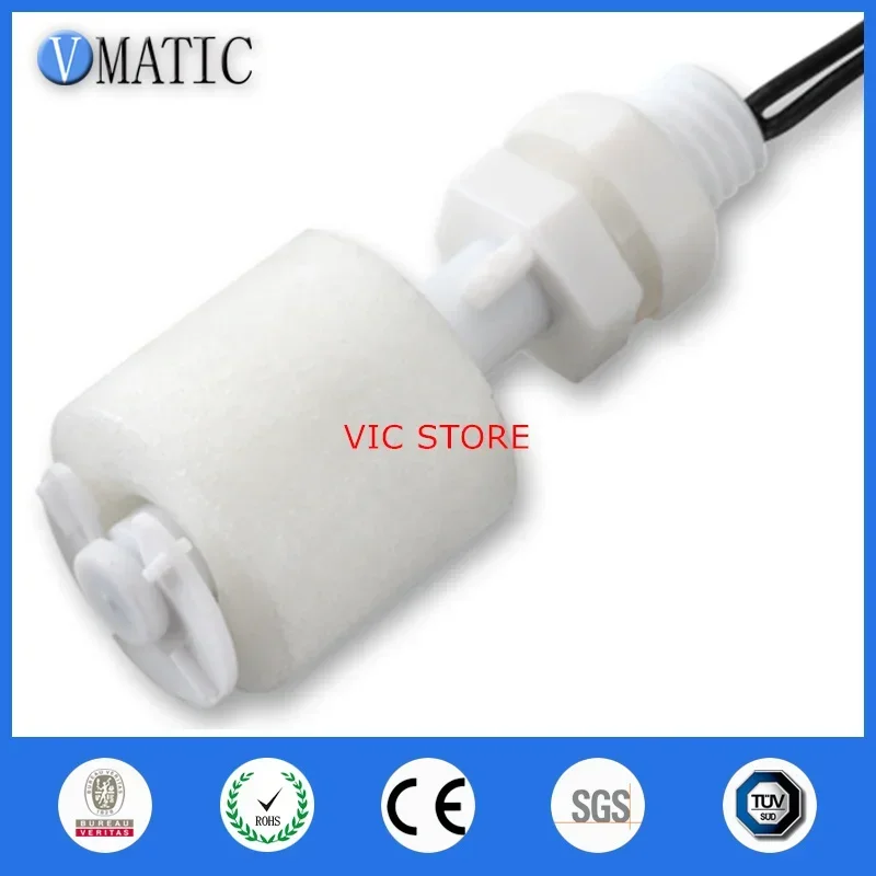 Free Shipping 10 Pcs Proximity Cost Leveling White Vertical Float Switch Pp Controller Sensor VC1043-P