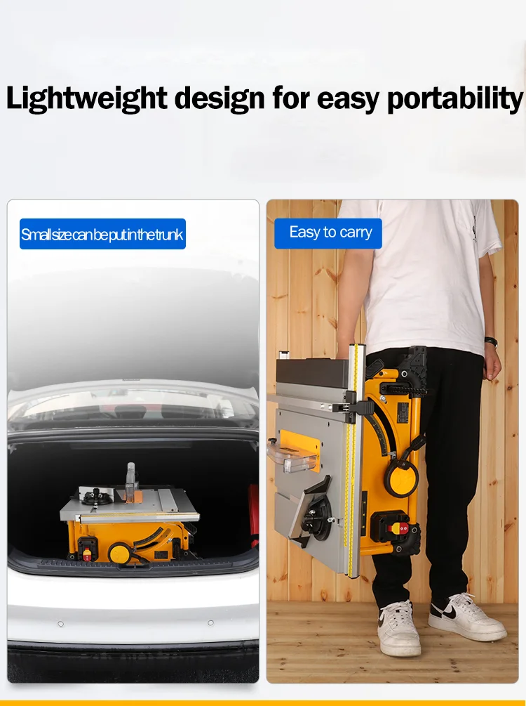 Carpintaria elétrica Serra Circular, livre de poeira, pequeno, DIY, máquina de corte de madeira, Desktop, Portable, Deslizando a tabela, 8\