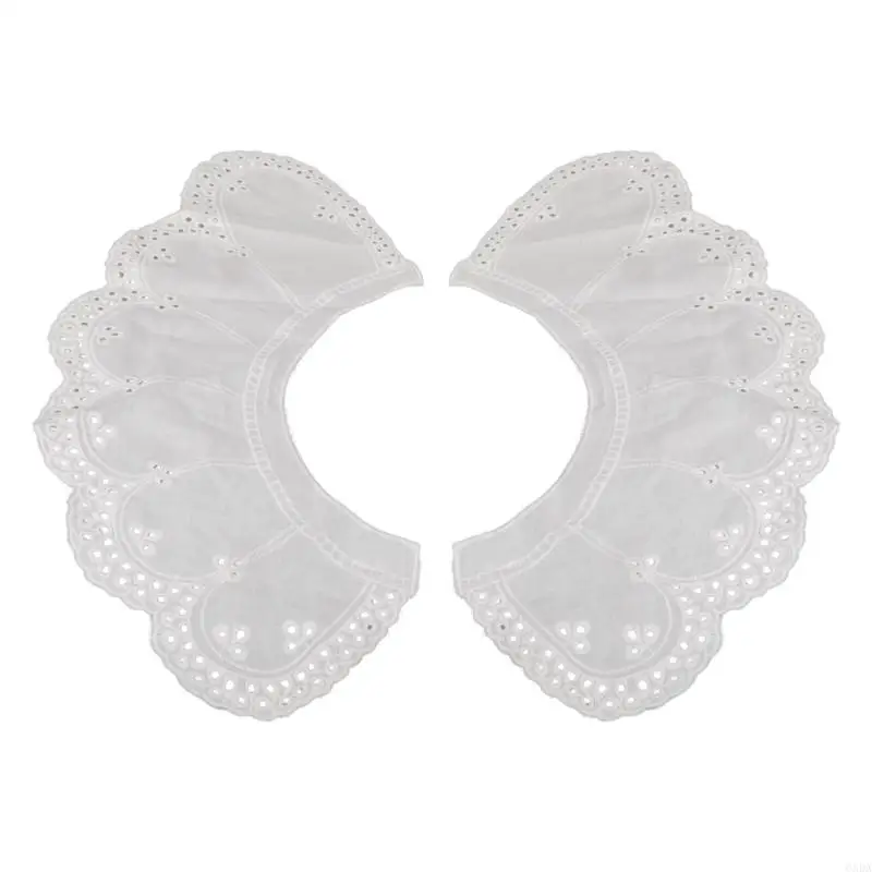 Kids False Collar Embroidery Collar  Detachable Hollow Out  Trim Lace Neckline 6XDA