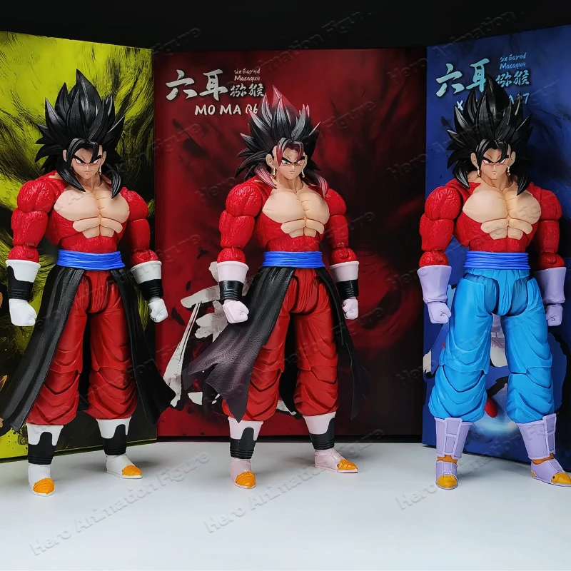 

24-hour Shipping! Kong Model Beast Deity Dragon Ball SHF Six Ears Series SSJ4 Vegito 1/12 Scale Action Figure, Gift, Collectible