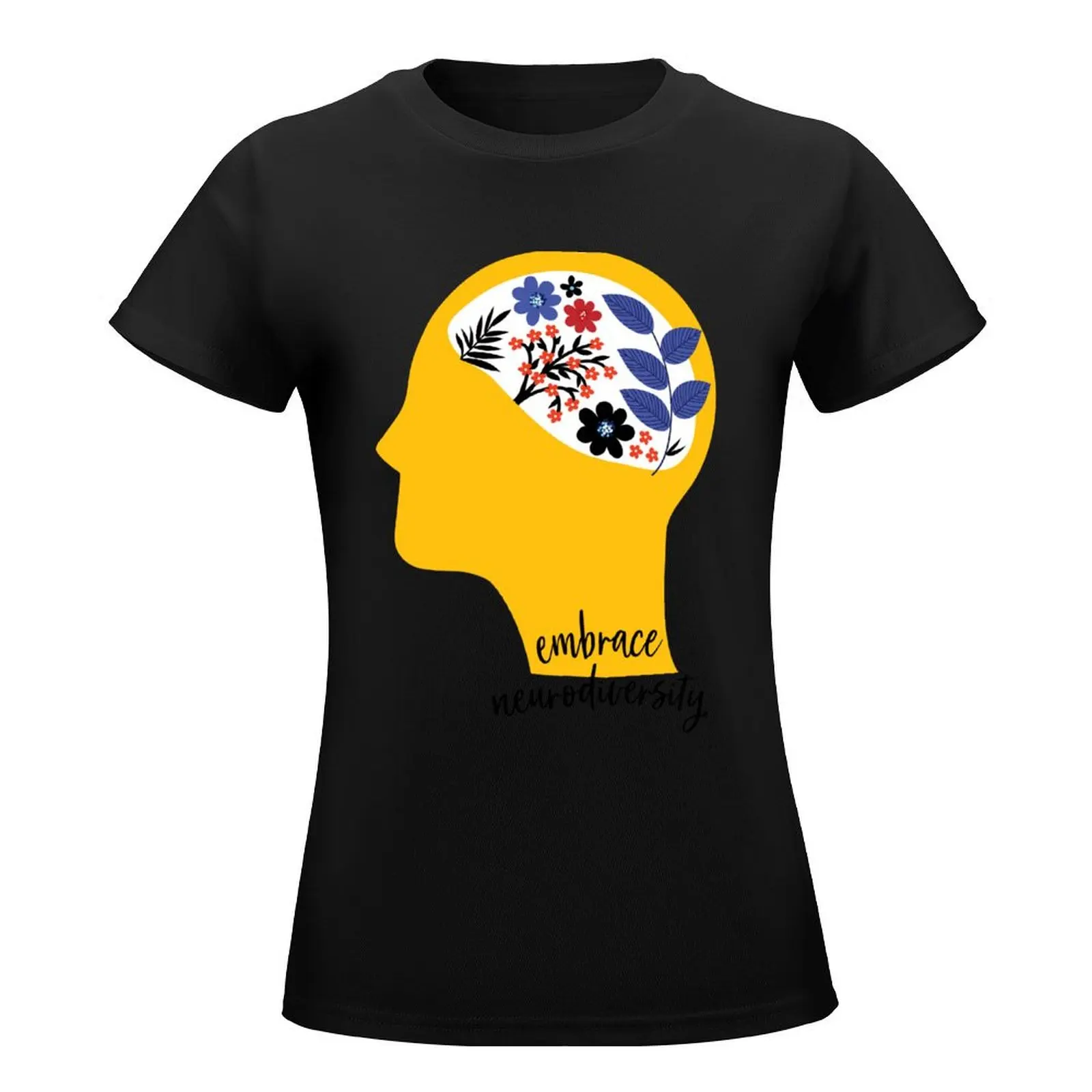 T-shirt z neurodiversity odzież damska nowe wydanie grafiki letni top topy damskie