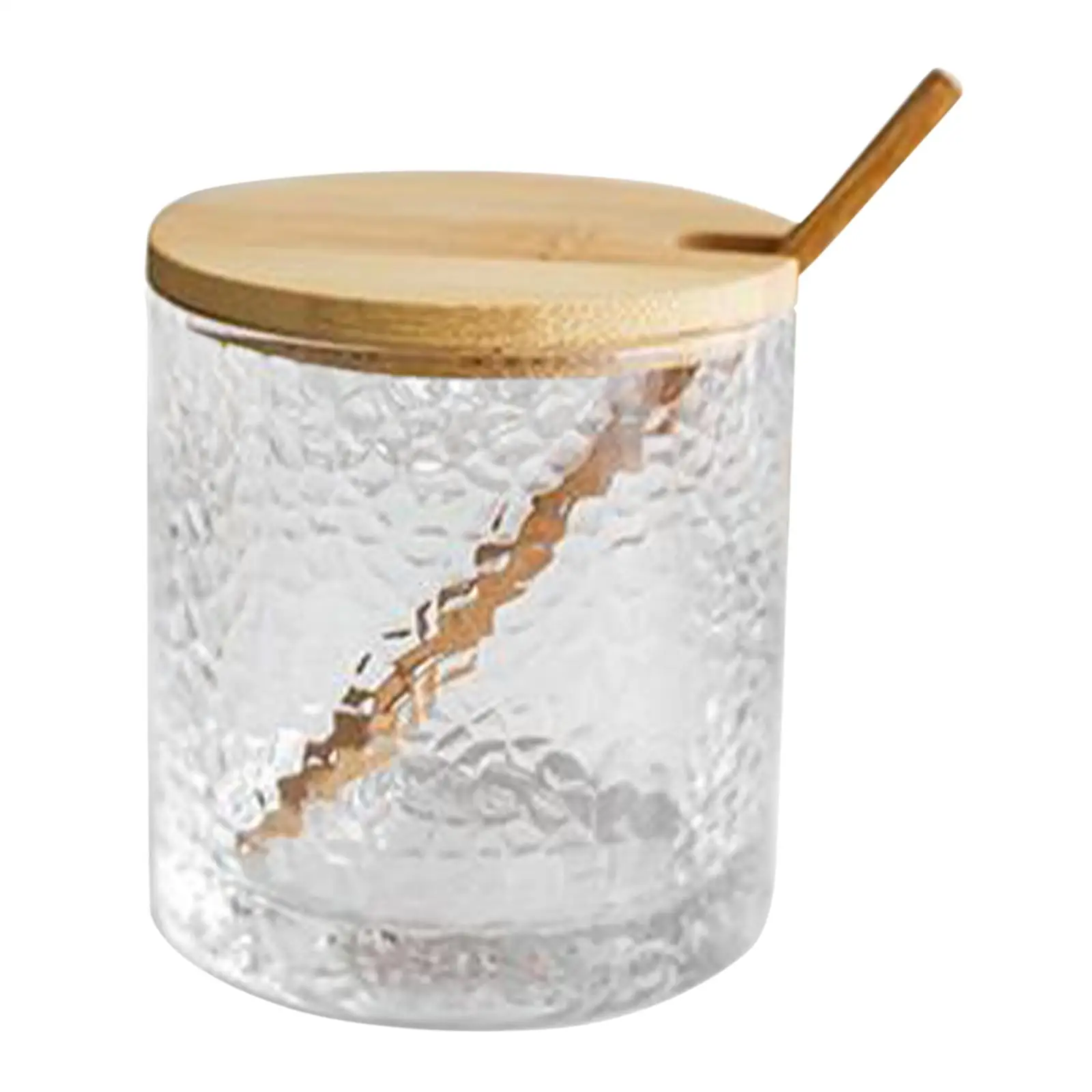 Glass Spice Jar Single Compartment Spice Container Mini Jar with Cover for Camping and Home Kitchen