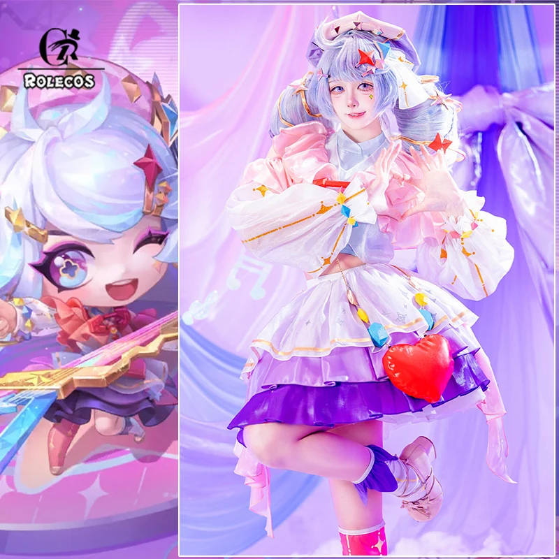 

ROLECOS LOL Prestige Ionic Spark Gwen Cosplay Costume Music Video Cinematic Gwen New Skin Women Halloween Cosplay Costume