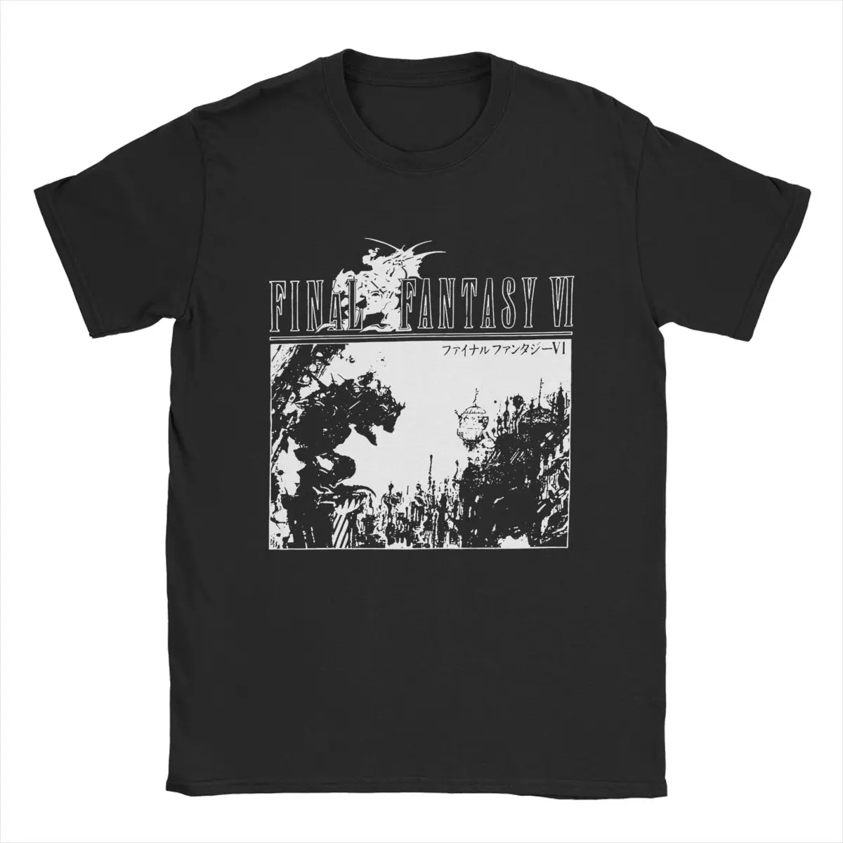 Camisetas para hombres y mujeres, camisetas Vintage de algodón de Final Fantasy VI, camisetas de manga corta, camisetas con cuello redondo
