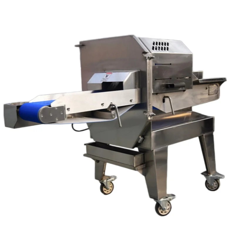 Auto Feed Meat Slicing Machine Reduce Manual Labor for Deli Shop Cooked Meat Cube Slice Cutting