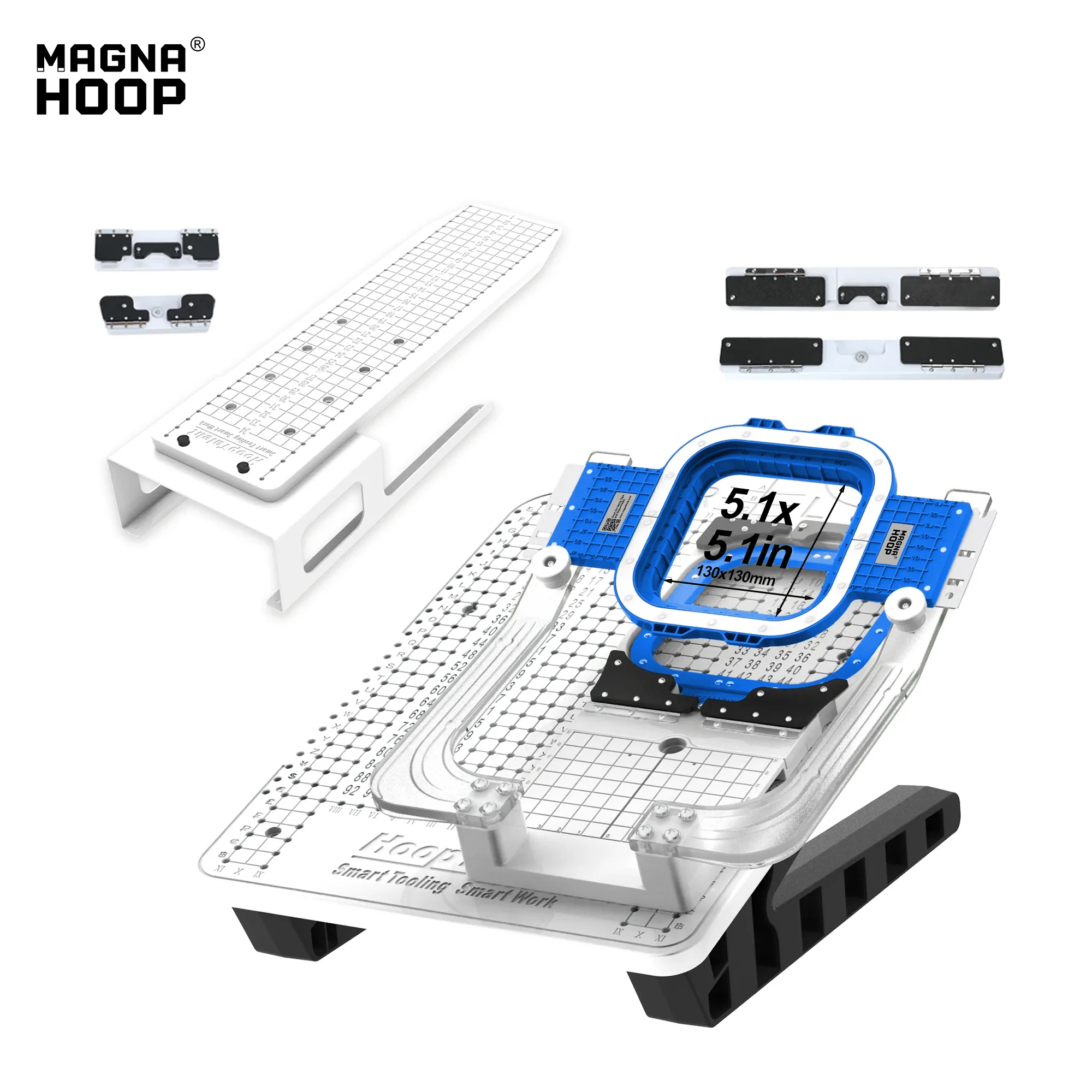 

Hooping Station With 5.1"x5.1" Magnetic Hoop for Barudan and Melco Embroidery Machines