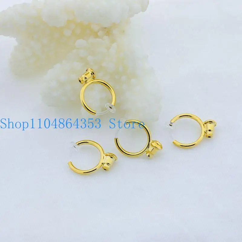 

652F Diy Handmade Clip on Earring Converters Screw Ear Clip Converter Turn Studs