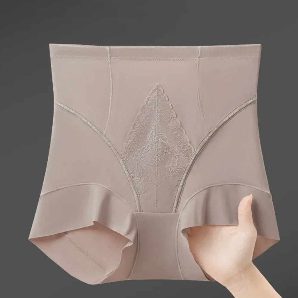 

Lace Shapewear Panties Women High Waist Lingeries Seamless Underwear Traceless Mulberry Silk Crotch Postpartum Body Shapers