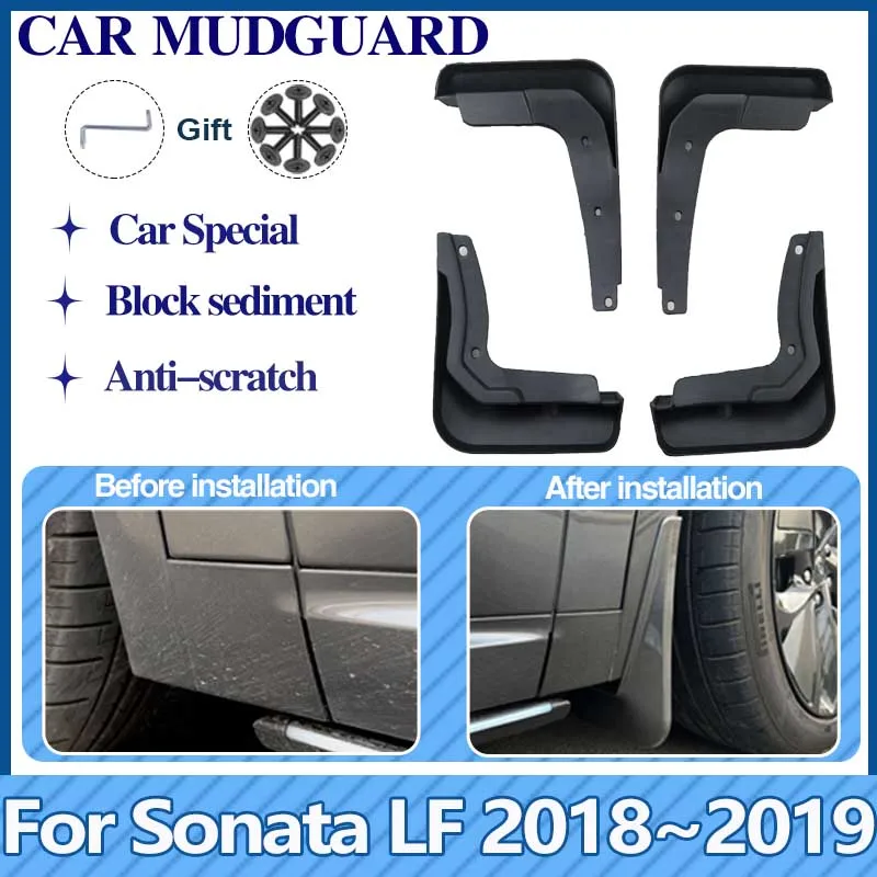 

Car Mudflaps For Hyundai Sonata LF 2018 2019 Mud Guards Flaps Splash Front Rear Wheel Fender Protect MudGuards Auto Accessories