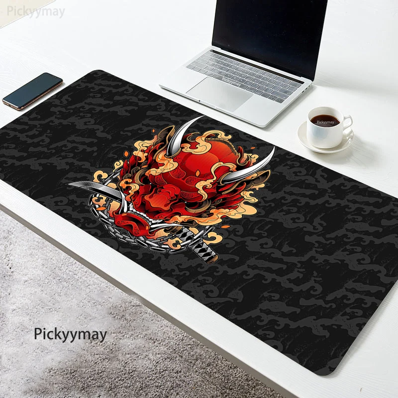 100X500 Large Mouse Pad Deskpad Mousepad Japan Oni Desk Mat Gaming Computer Gamer XXL Mause Pad Mausepad Pc Keyboard Rug 