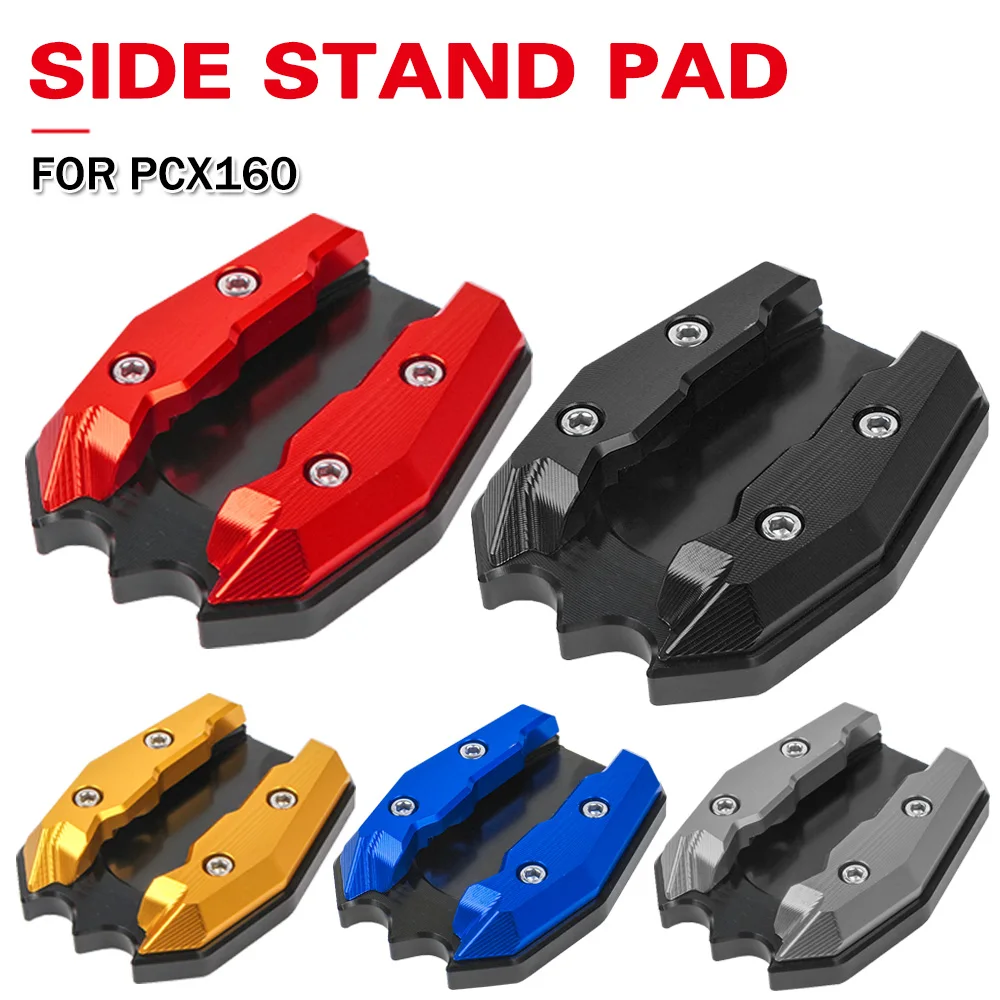 

Motorcycle Kickstand Extension Pad For Honda PCX160 PCX 160 CNC Aluminum Foot Side Stand Support Enlarger Plate Accessories