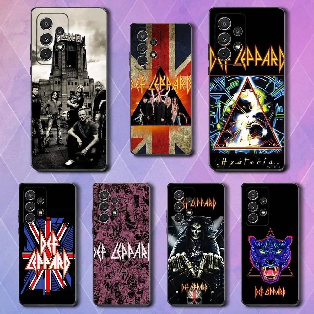 

Hot D-Def L-Leppard Band Phone Case For Samsung S25,S24,S23,S22,S21,S20,S10,Ultra,Plus,Lite,FE,Soft Silicone Black Cover