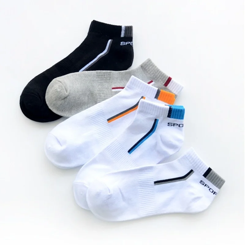 Calcetines deportivos de malla transpirable para hombre, calcetín corto informal, de algodón, absorbe el sudor, de verano