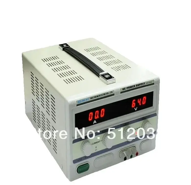 

Longwei TPR-6420D 64 В 20 А Регулируемый источник питания постоянного тока Цифровой дисплей Регулируемый напряжение Ток Лабораторный настольный источник