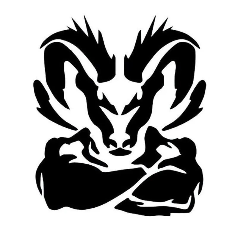 

Car for Dodge Ram Head Stickers Black Sliver Cool Ram Vinyl Decal Car Body Window Door Decal Top Quality Waterproof Removable