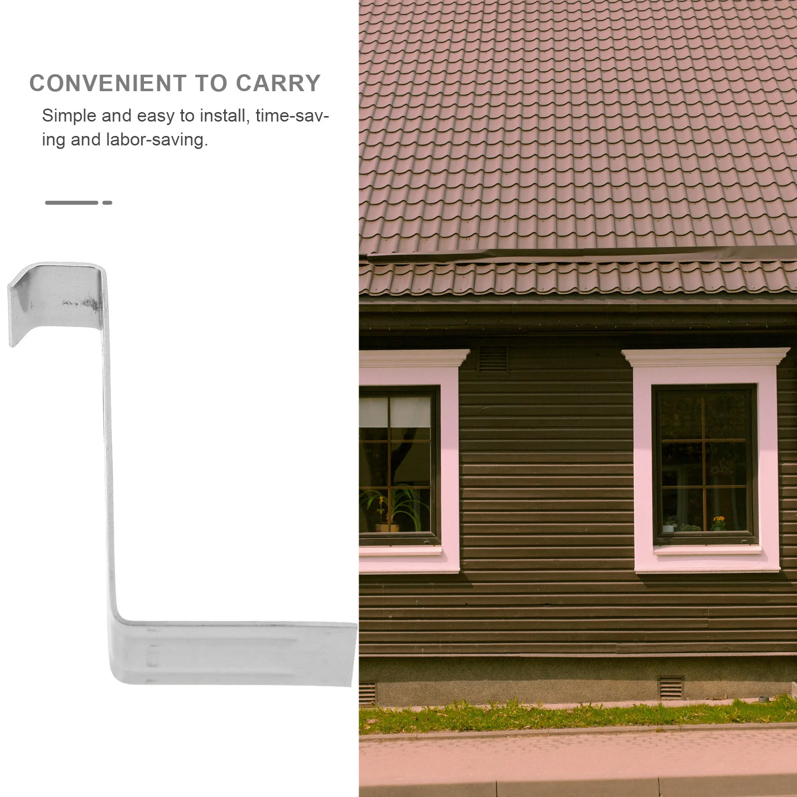 

15pcs Tile Clips Non-Slip Stainless Steel Fix Clamp For Home Roof Supplies Wear-Resistant Metal Roof Clips Replacement Hardware