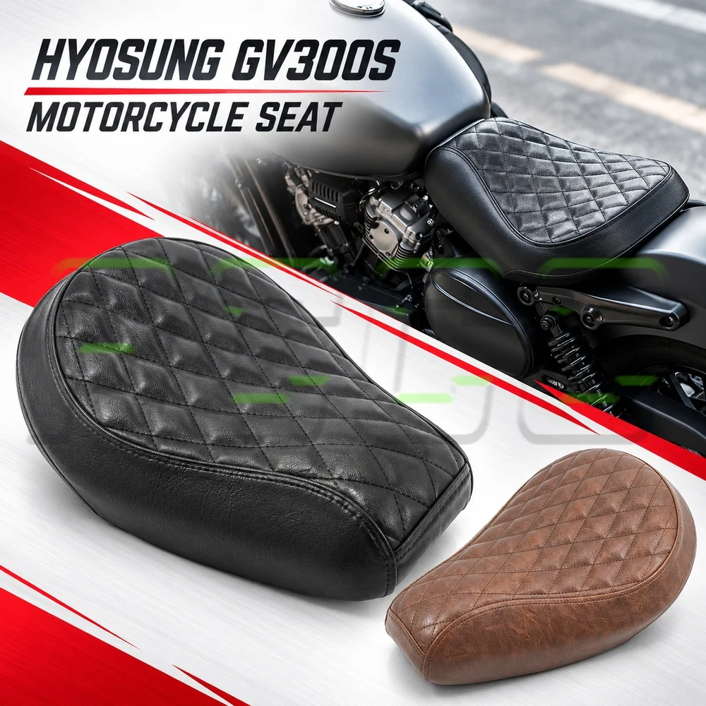 FOR HYOSUNG GV300S GV125S Retro Solo Seat Diamond Quilted Single Rider Seat Cushion Modification Parts