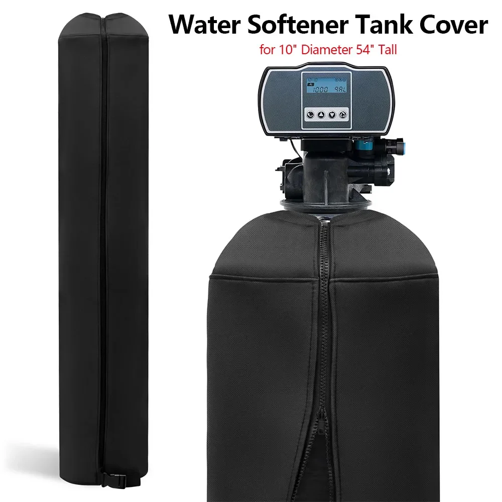 軟水器タンクカバー-防水軟水器断熱カバー-ジッパー付き-水タンクプロテクター-直径10インチ-高さ54インチ用