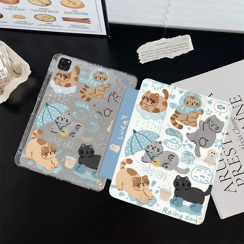 Shockproof 3+Y Fold Tablet Cover for iPad A16 2025 11th Air11/13 IPad Mini6 8.3 air3 10.5 Pro 11 2020 iPad10.2 7/8/9th 4/5 10.9