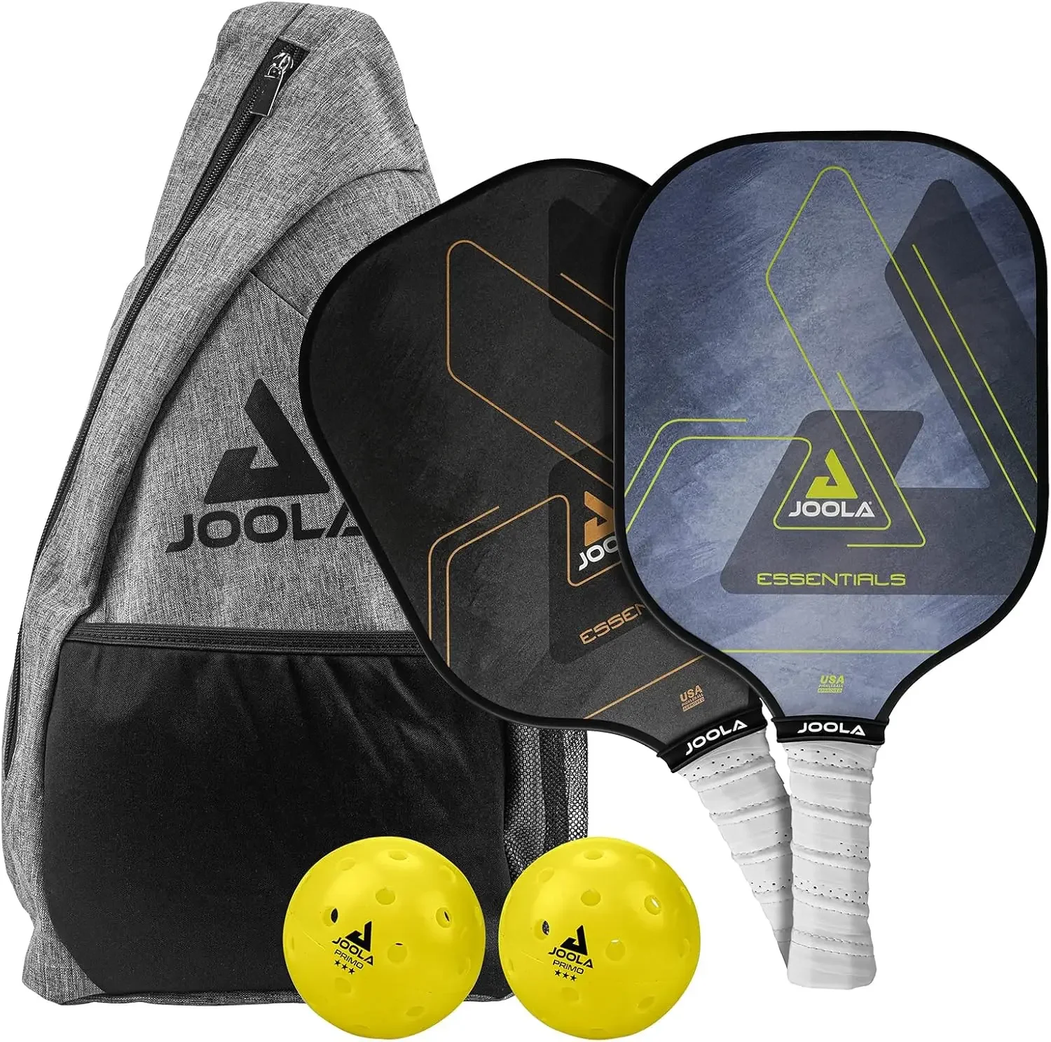 Paddle Set of 2 - Includes 2 Pickleball Rackets, 2 Pickleball Balls, and Bag - Fiberglass Pickleball Paddle Sur