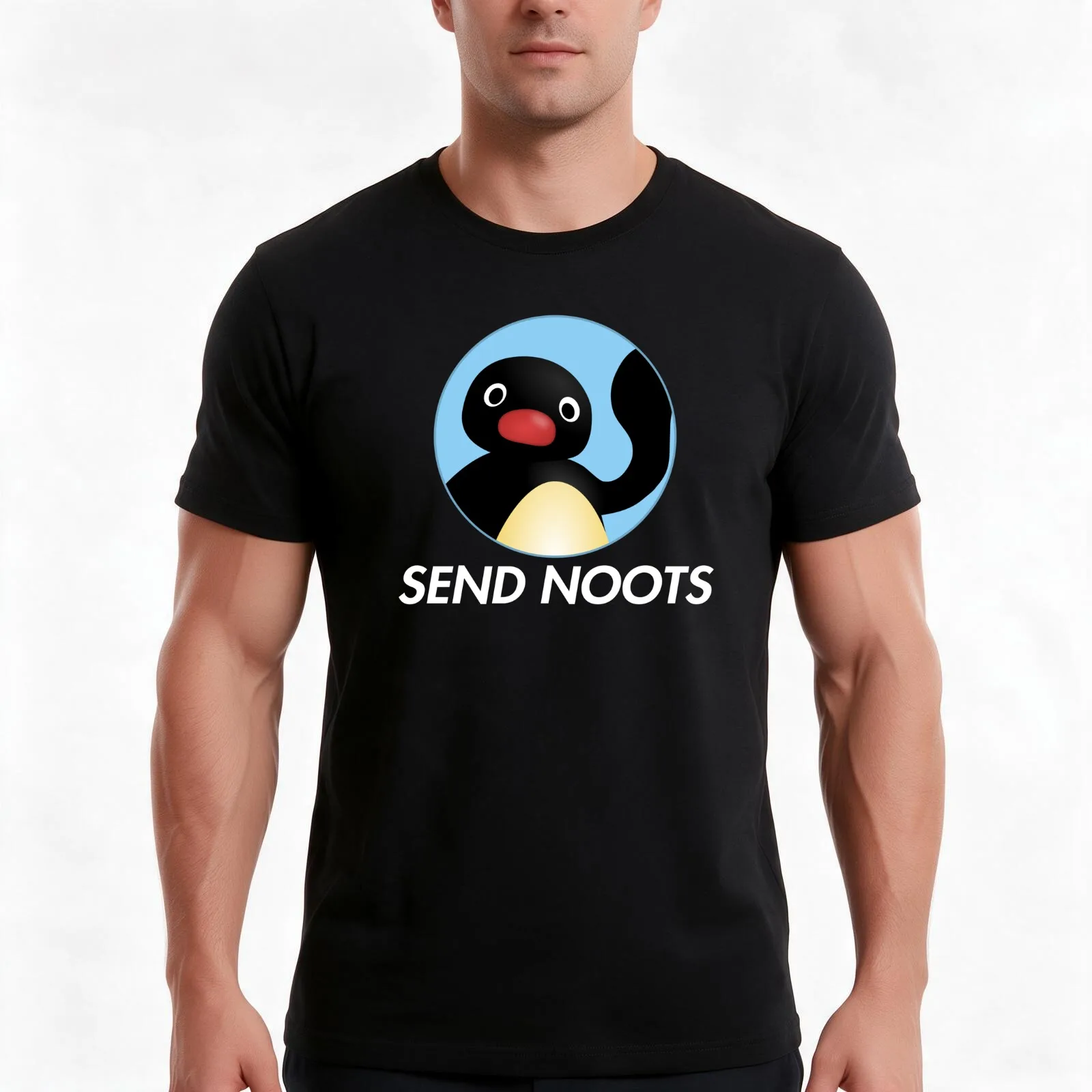 Send noots T-Shirt, Summer Casual Cotton Tee, Oversized Streetwear Tops, Vintage Graphic Print, Loose Fit Short Sleeve