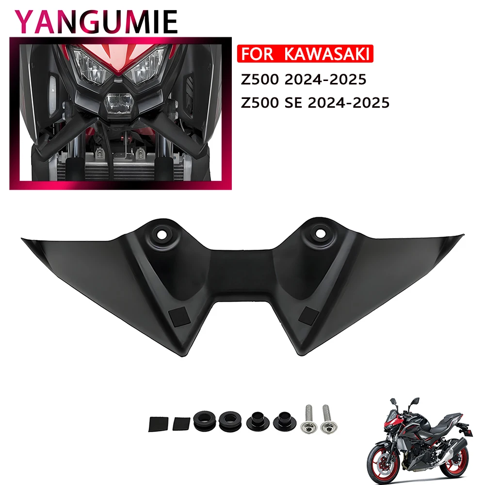 

Подходит для аэродинамического дефлектора переднего крыла мотоцикла Kawasaki Z500 Z500 SE 2024-2025 голого дефлектора крыла велосипеда.