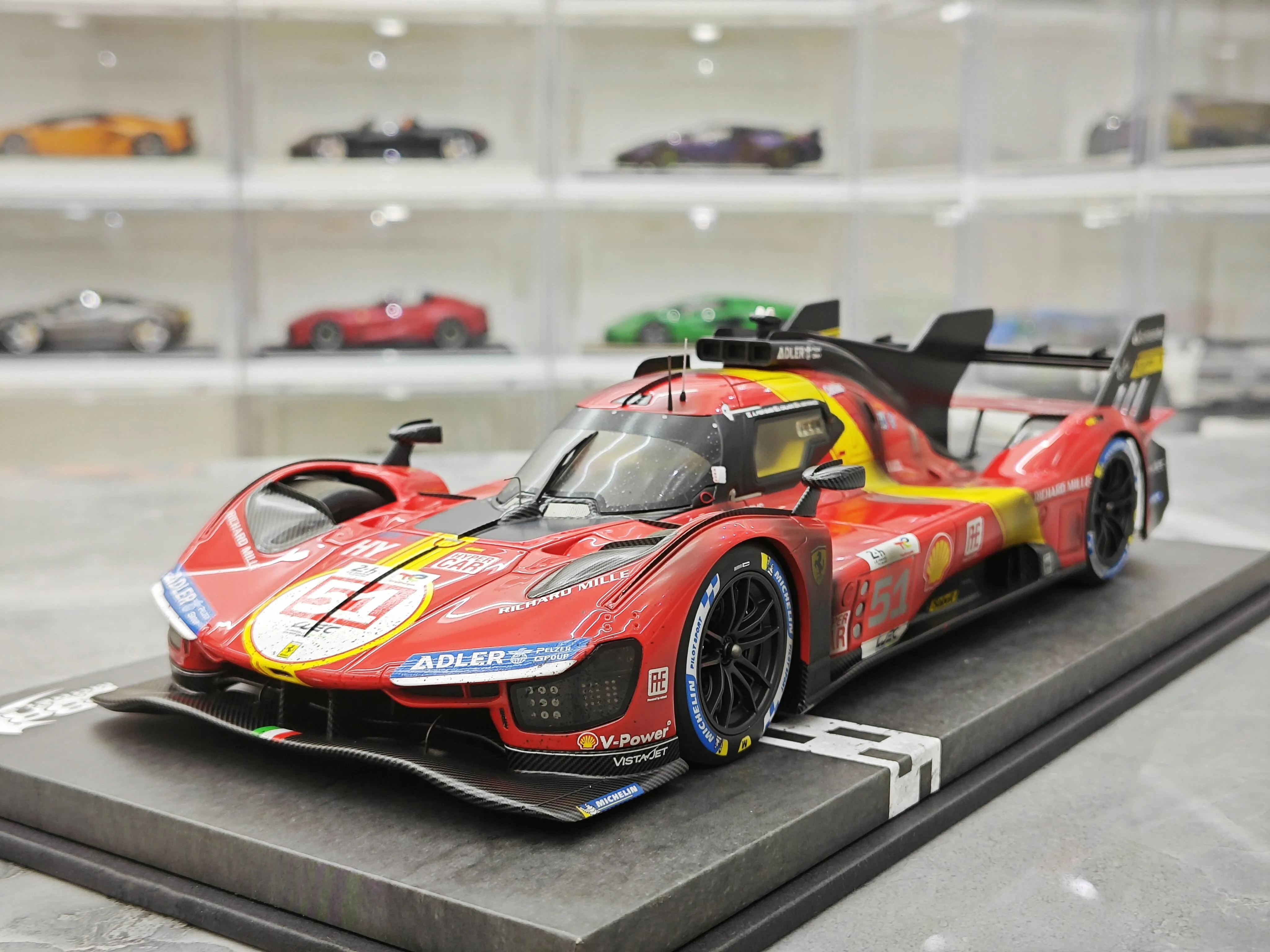 BBR 1:18 Le Mans 499P 2023 Simulation Limited Edition Resin Metal Static Car Model Toy Gift