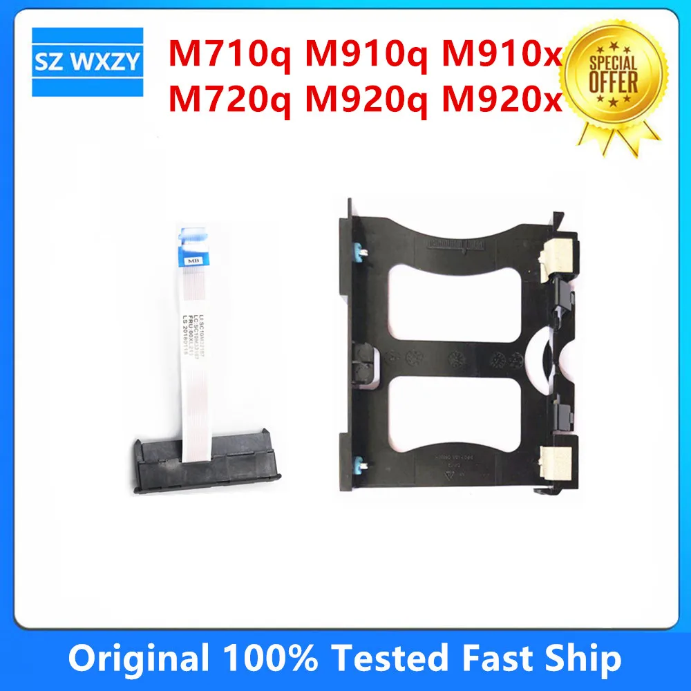 Original For Lenovo ThinkCentre M710q M720q M910q M910x M920q M920x SATA HDD Caddy Bracket & Cable 00XL211