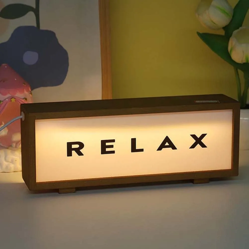 

USB Wooden Acrylic Night Light Warm Light Light Walnut Color Sleeping Lamp Wood Acrylic Plastic Desktop Ornament Lamp