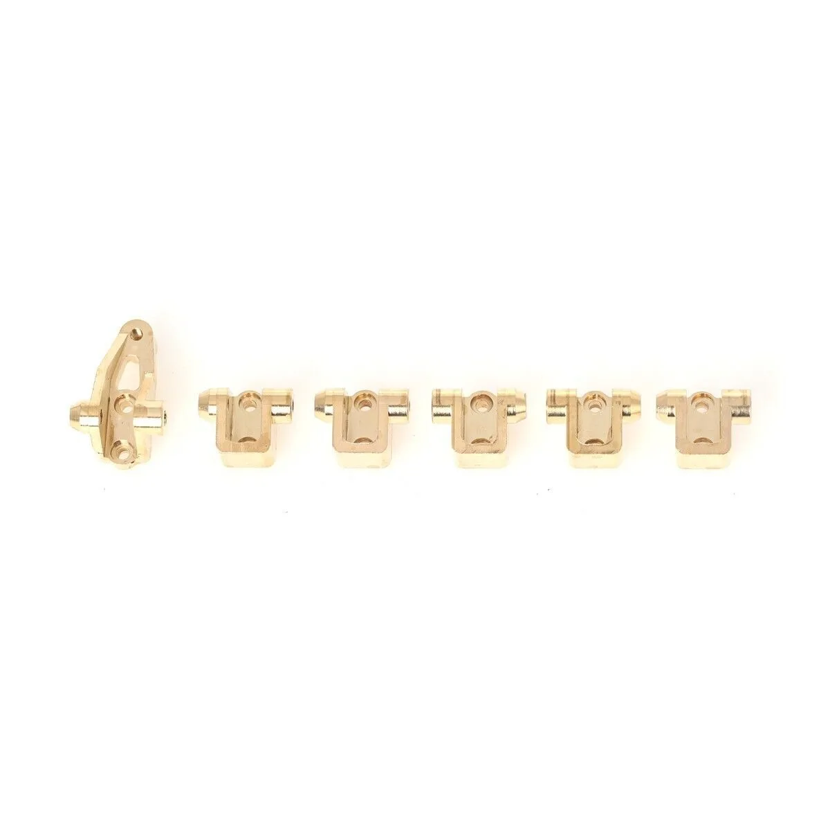 LCX Racing 1/10 RC Crawler Brass Axle Mount Suspension Link Mount Set Upgrades Parts Accessories for Traxxas TRX4 TRX6