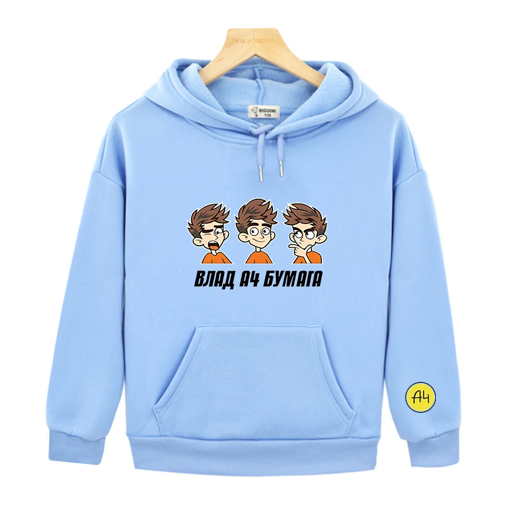 мерч а4 Lamba Cartoon Graphic Hoodie Children\'s Clothing for Boy Kids Clothes New Влад Бумага A4 Cute Sweatshirts for Teen Girls