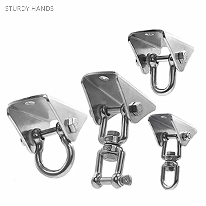 Gancio di sollevamento in acciaio inossidabile 304 gancio per fibbia di fissaggio gancio per altalena per sacco di sabbia per Yoga anello di sollevamento con Base addensata Hardware per la casa