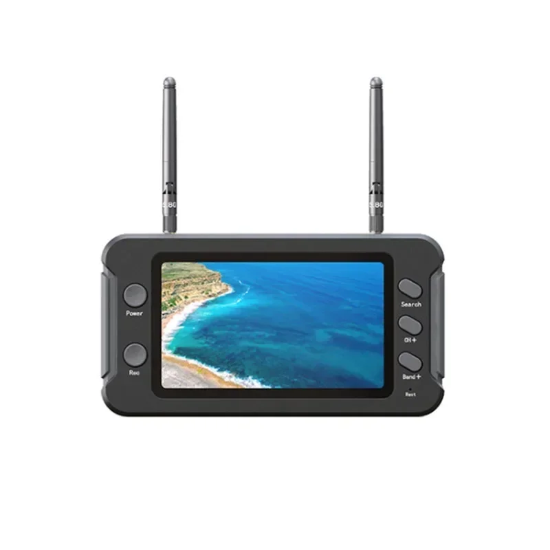 SoloGood DVR 장착 FPV 모니터, NTSC PAL 자동 검색 비디오 녹화 16:9, LCD 디스플레이, 40CH, 4.3 인치, 800*480, 5.8G