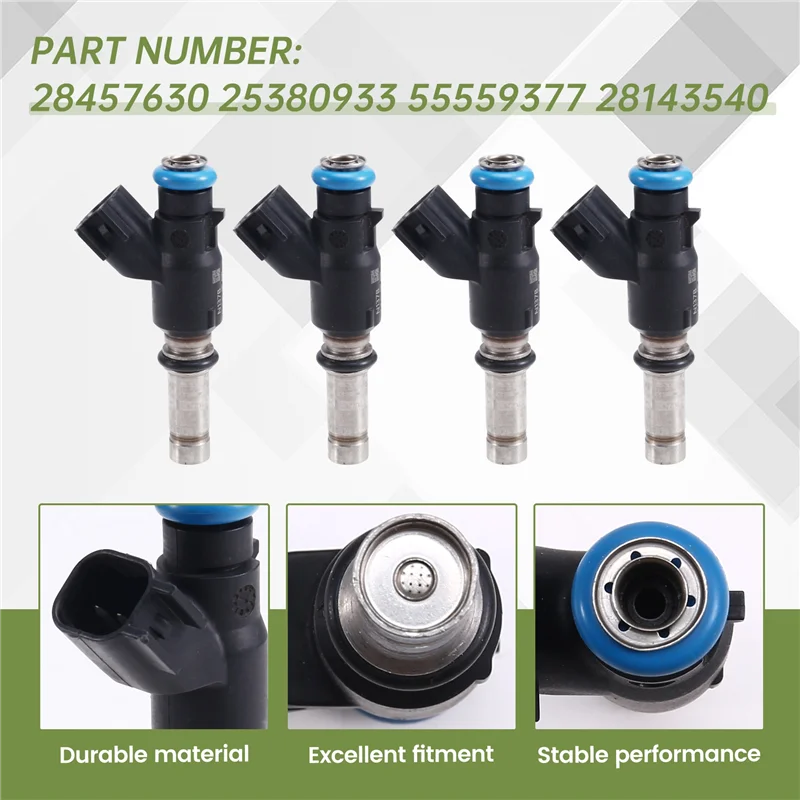 

BB-4Pcs Fuel Injector Fit For Cruze Hyundai Accent Aveo Aveo5 1.6 1.5L 28457630 25380933 55559377 28143540